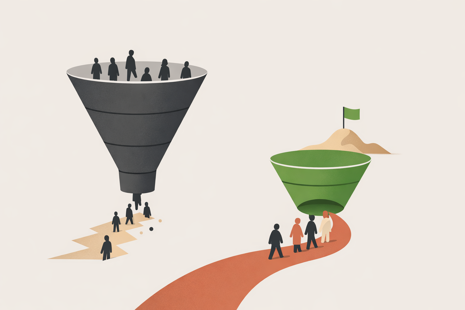 Engaged website visitors browsing content, representing quality organic traffic with low bounce rates and high session durati