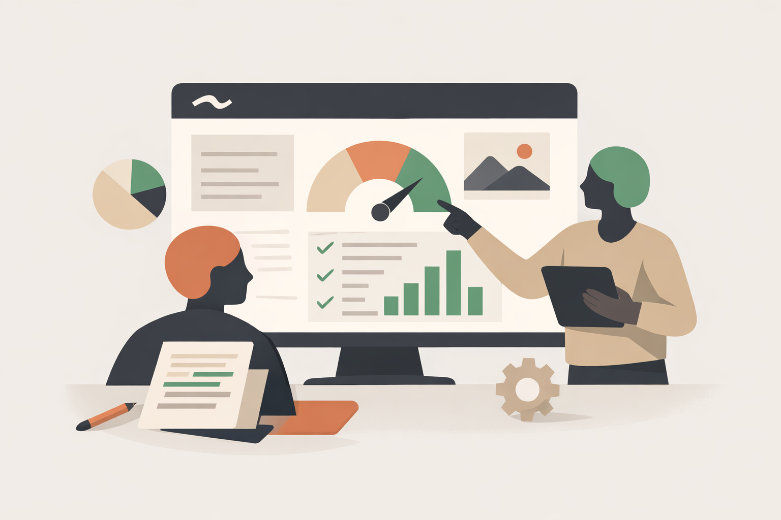 Surfer SEO dashboard displaying on-page content scoring metrics, ideal for editorial teams using the best SEO automation tool