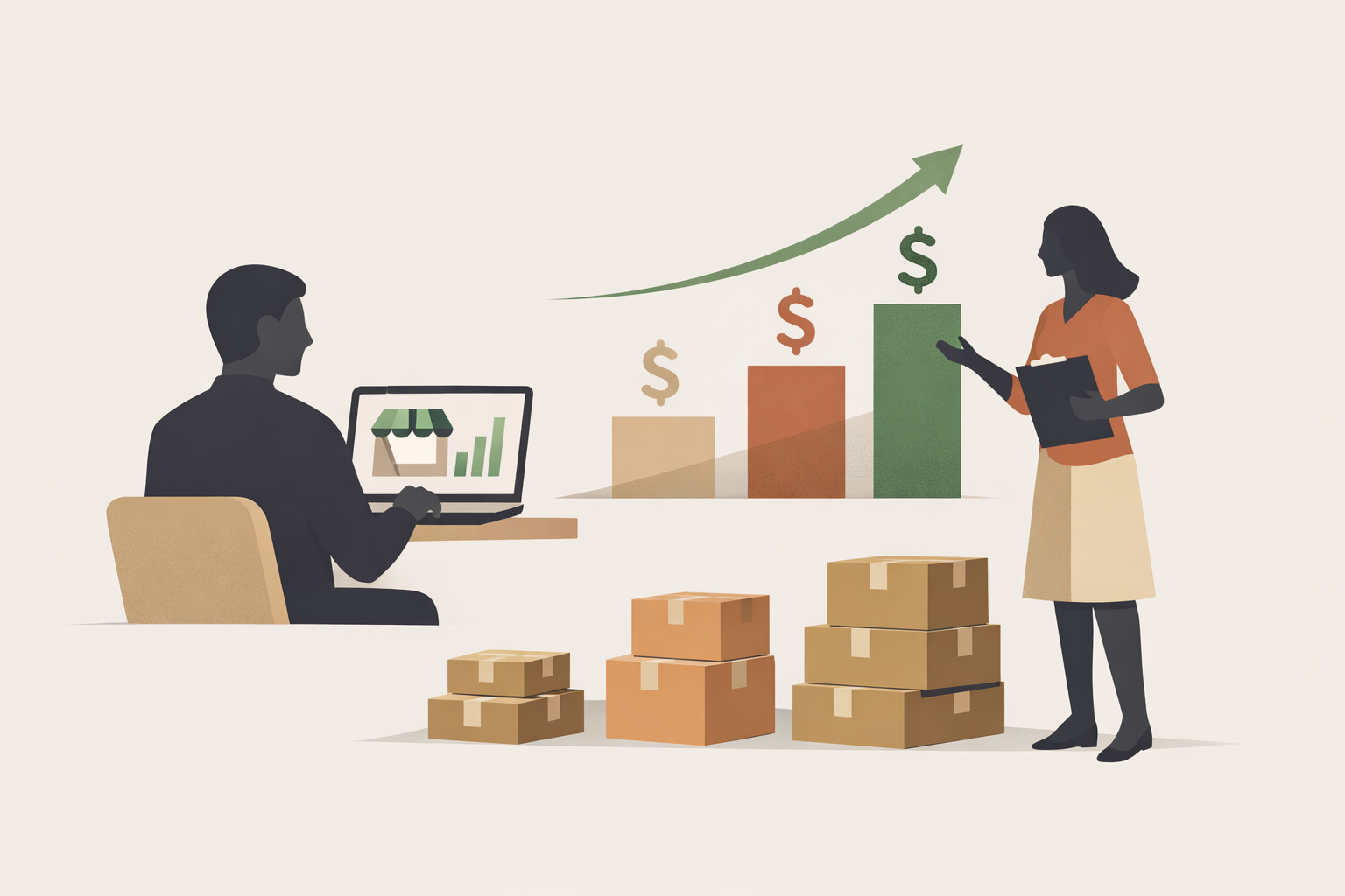 Bar chart comparing Shopify SEO agencies pricing tiers by catalog size, from small to enterprise stores in 2026